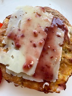 Kesoscones med smak av vanilj